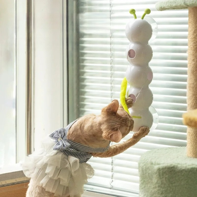 Interactive Worm Pole Cat Toy