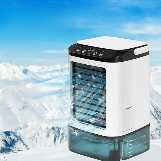 3-Speed Portable Mini Air Conditioner – Ultrasonic Personal Desk Cooler Fan with Misting, USB Evaporative Cooler for Office, Bedroom & Summer Heat