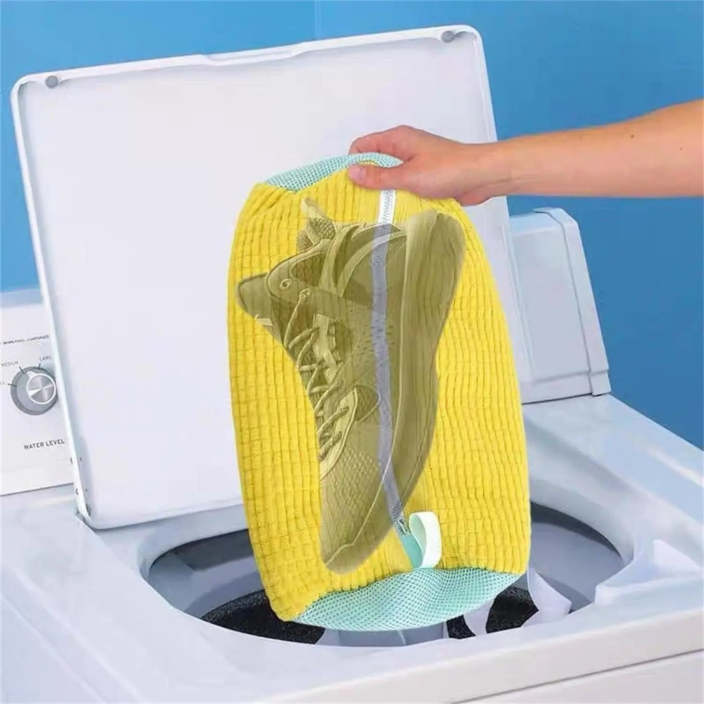 2-Pack Shoe Laundry Washing Bags – Mesh Sneaker Washer Protector Bags for Machine Wash, Prevents Damage & Noise, Fits All Shoe Sizes