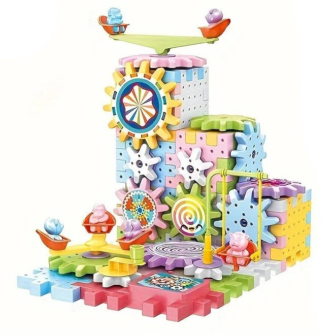 263-Piece Kids Building Blocks Kit – STEM Educational Creative Construction Toy Set for Boys & Girls Ages 3–10, Compatible with Major Brand Bricks