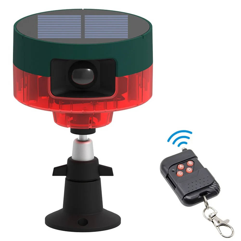 360° Solar Ultrasonic Animal Repeller – Garden Pest Deterrent for Pigeons, Birds, Wild Boar, Rabbits & Deer, Waterproof Outdoor Spike Repellent