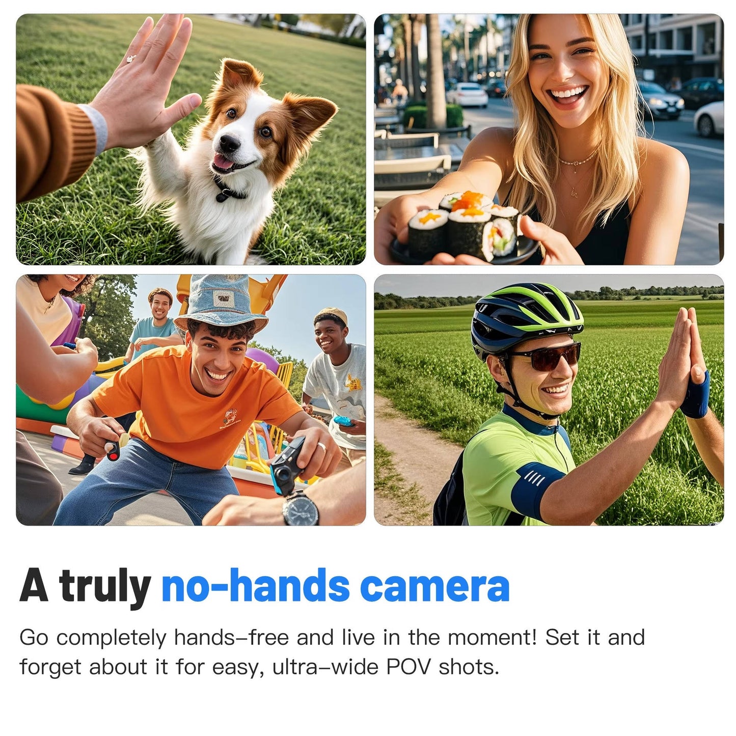 4K 360° Action Camera – Waterproof Panoramic Sports Camera with Wide Angle Lens for Hiking, Cycling, Motorcycling & Vlogging