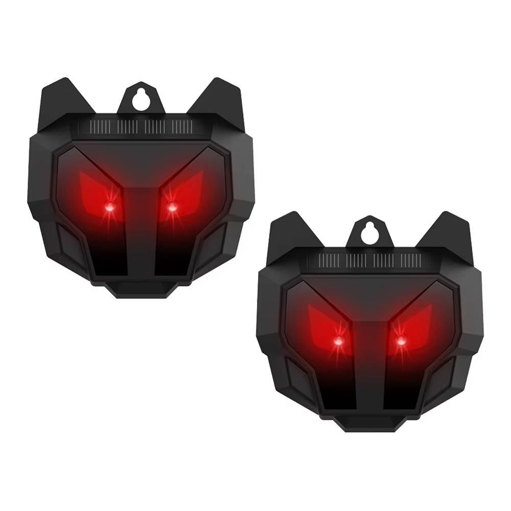 2-Pack Solar Powered Ultrasonic Animal Repellent – Waterproof Outdoor Pest Deterrent Spike for Moles, Gophers, Cats, Dogs & Garden Pests