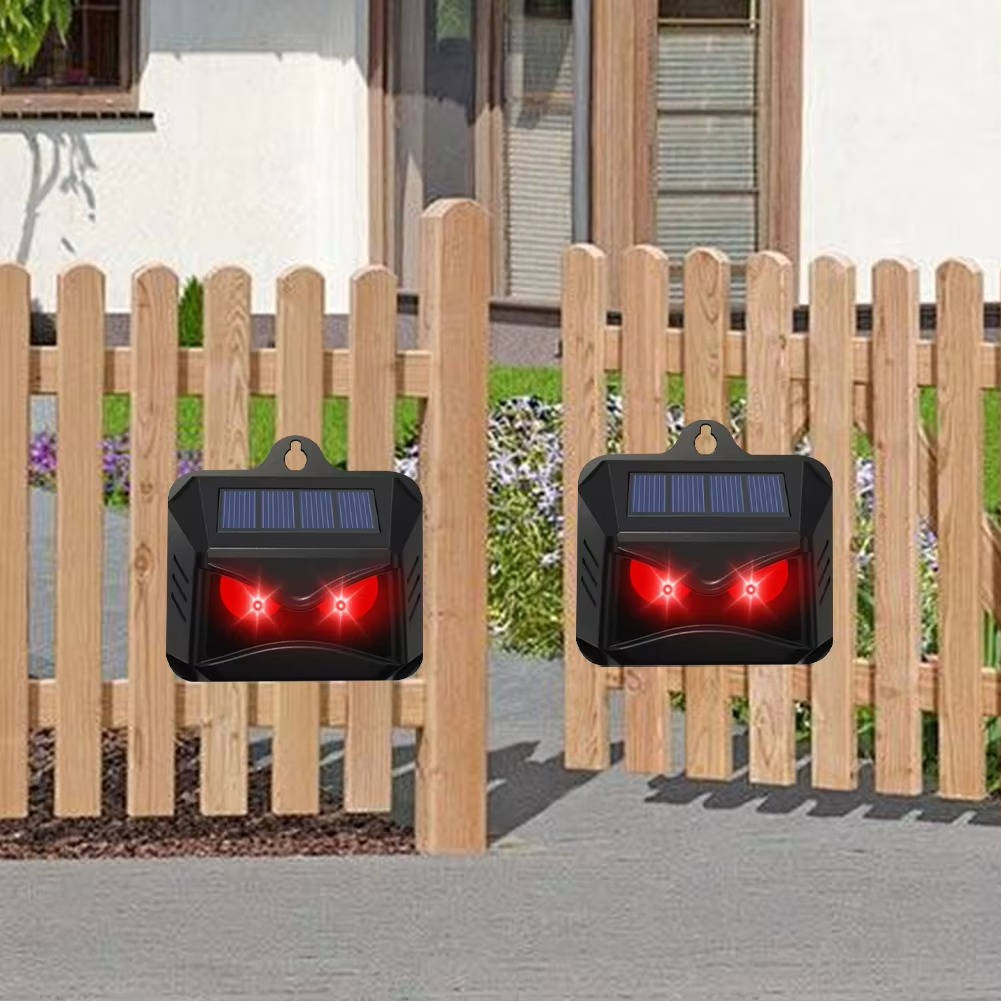 2-Pack Solar Powered Ultrasonic Animal Repellent – Waterproof Outdoor Pest Deterrent Spike for Moles, Gophers, Cats, Dogs & Garden Pests