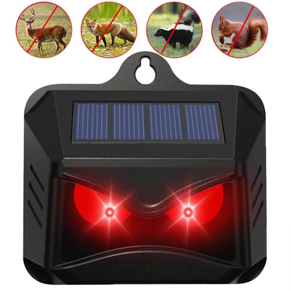 2-Pack Solar Powered Ultrasonic Animal Repellent – Waterproof Outdoor Pest Deterrent Spike for Moles, Gophers, Cats, Dogs & Garden Pests