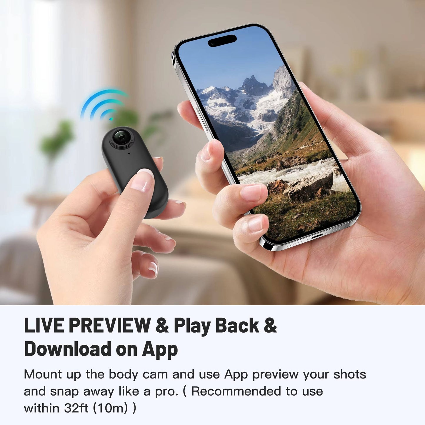 4K 360° Action Camera – Waterproof Panoramic Sports Camera with Wide Angle Lens for Hiking, Cycling, Motorcycling & Vlogging