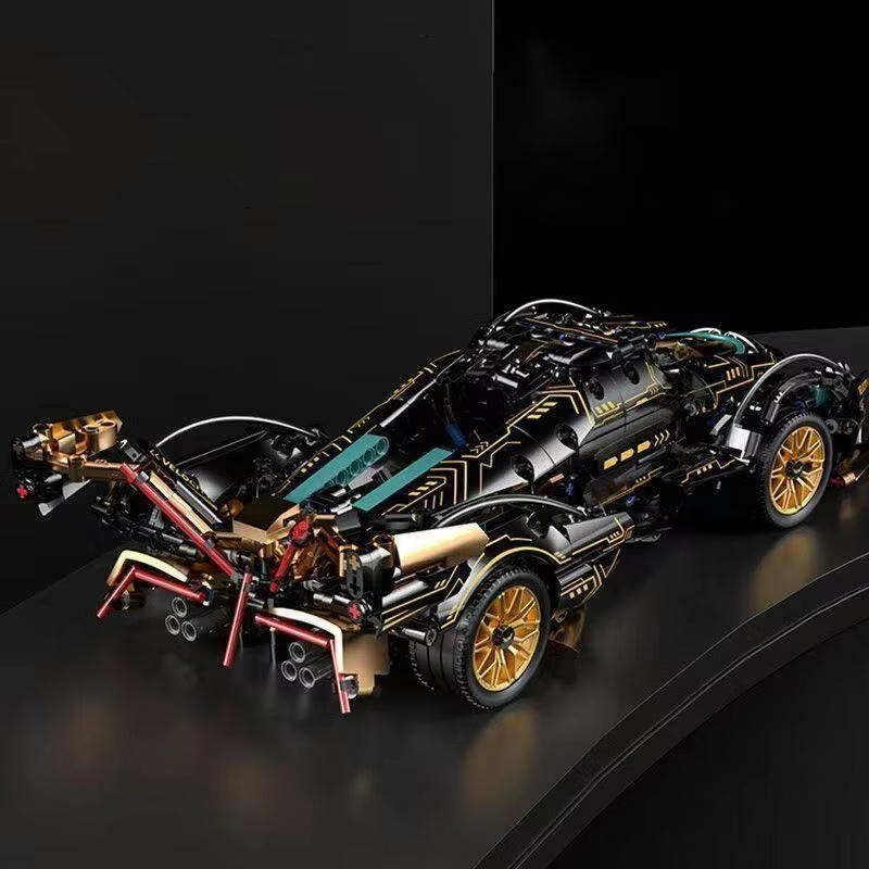 1690-Piece V12 Engine Model Car Building Block Set – Educational STEM Toy, DIY Assembly Sports Car Kit for Adults & Kids, Gift for Car Enthusiasts