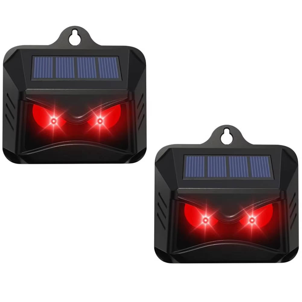 2-Pack Solar Powered Ultrasonic Animal Repellent – Waterproof Outdoor Pest Deterrent Spike for Moles, Gophers, Cats, Dogs & Garden Pests