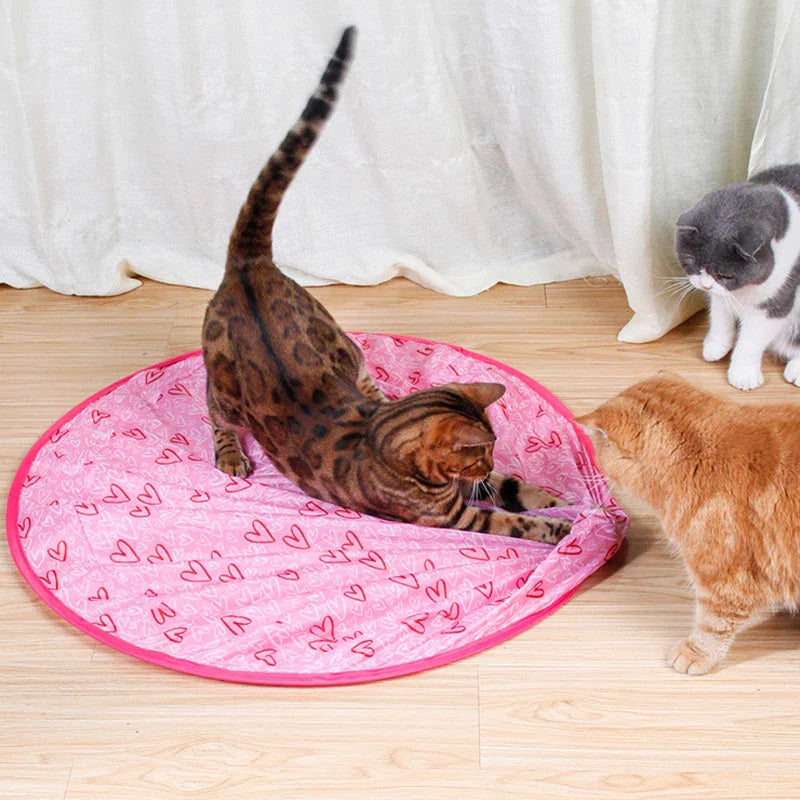 2-in-1 Interactive Hunting Cat Toy – Simulated Prey Feather Toy with Catnip Pouch & Crinkle Ball, Keeps Indoor Cats Active & Entertained