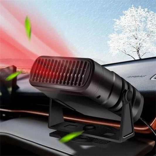 2-Pack 12V Portable Car Heater – Plug-In Automotive Fan Heater & Defroster for Windshield, Fast Cabin Heating for Car, Truck, Van & RV