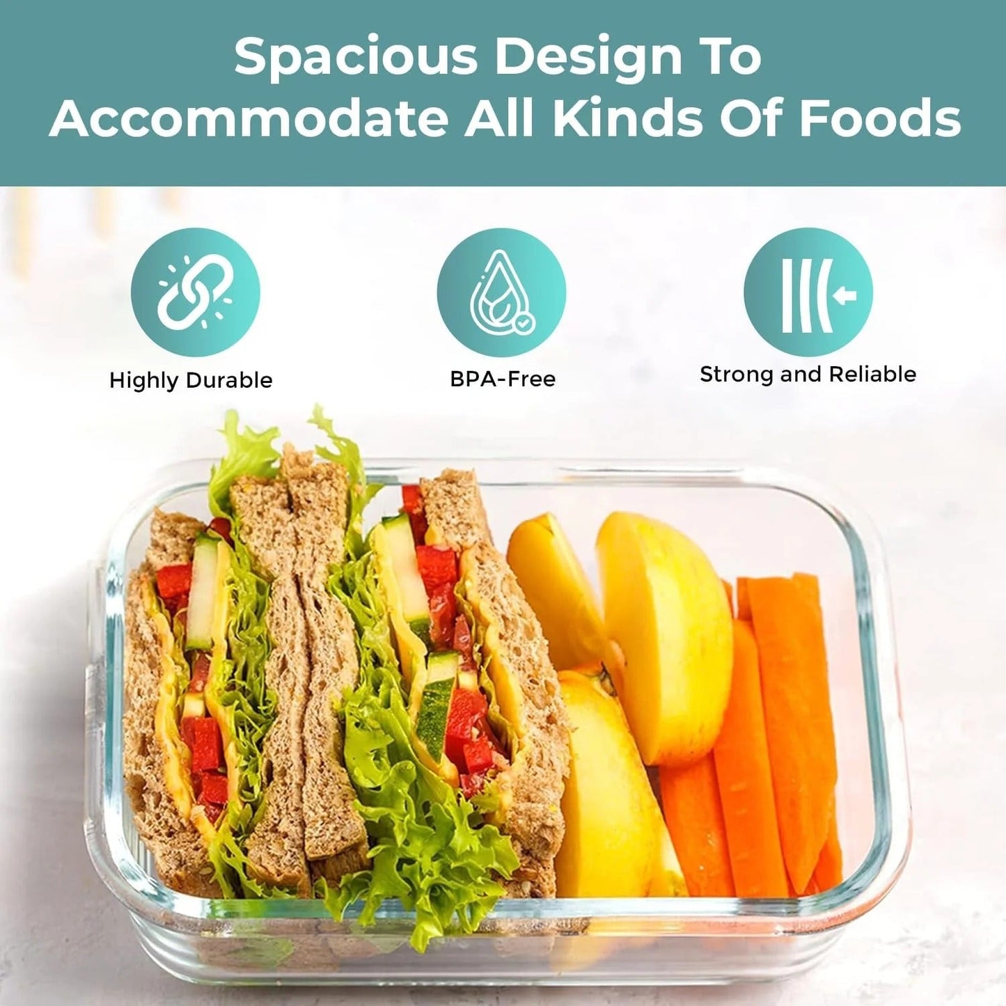 35-Piece Airtight Food Storage Container Set – BPA-Free Meal Prep Containers with Lids & Portion Containers for Kitchen, Fridge & Pantry Organization