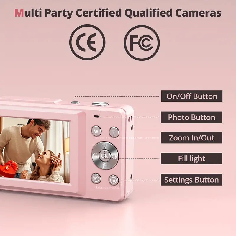 Compact Digital Camera with Retro Design