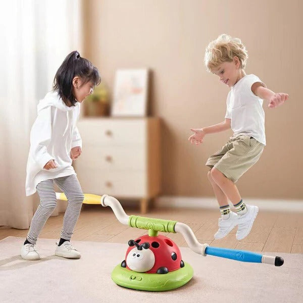 3-in-1 Active Play Toy Set for Kids – Outdoor Jumping, Ring Toss & Rocket Launcher Activity Toy for Boys & Girls, Backyard STEM Fun