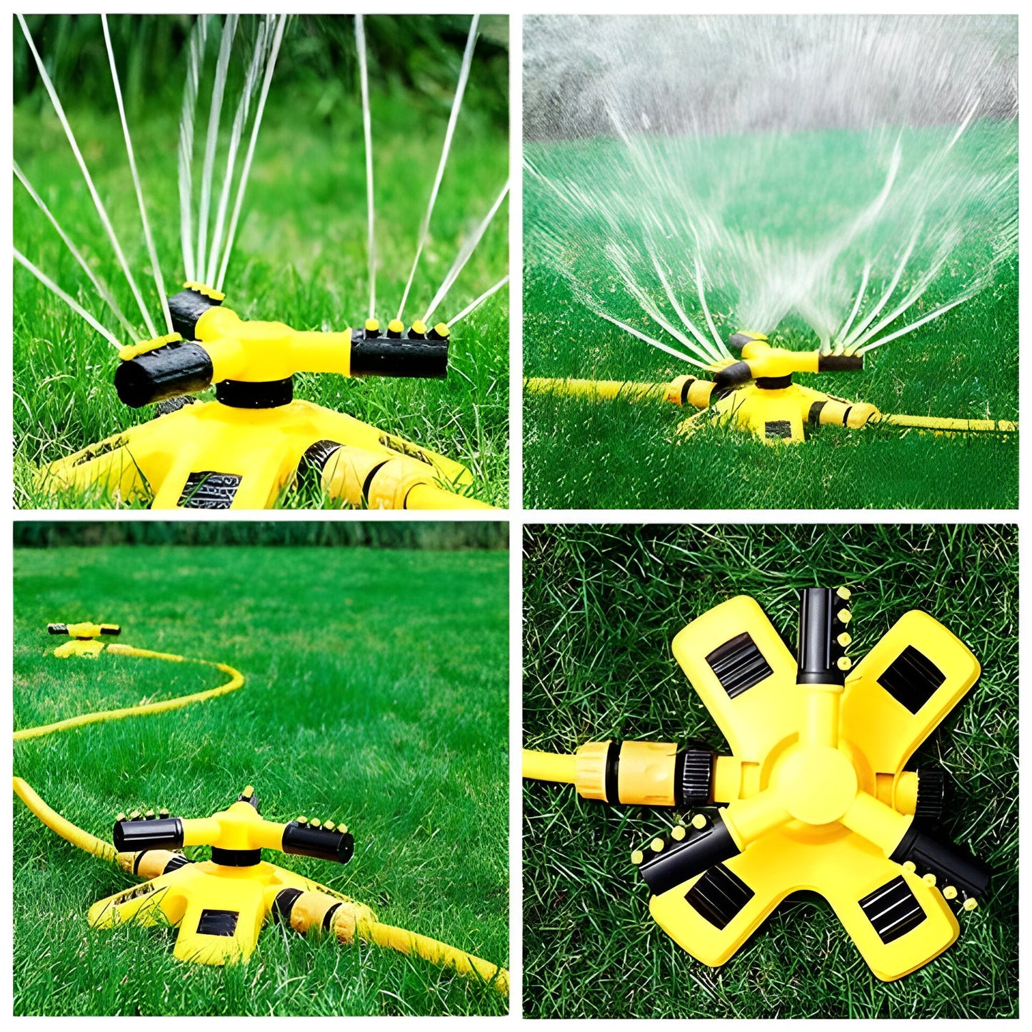 360° Rotating Lawn Sprinkler – Automatic Garden Irrigation Sprinkler for Lawn, Flower Beds & Grass, Effortless Yard Watering