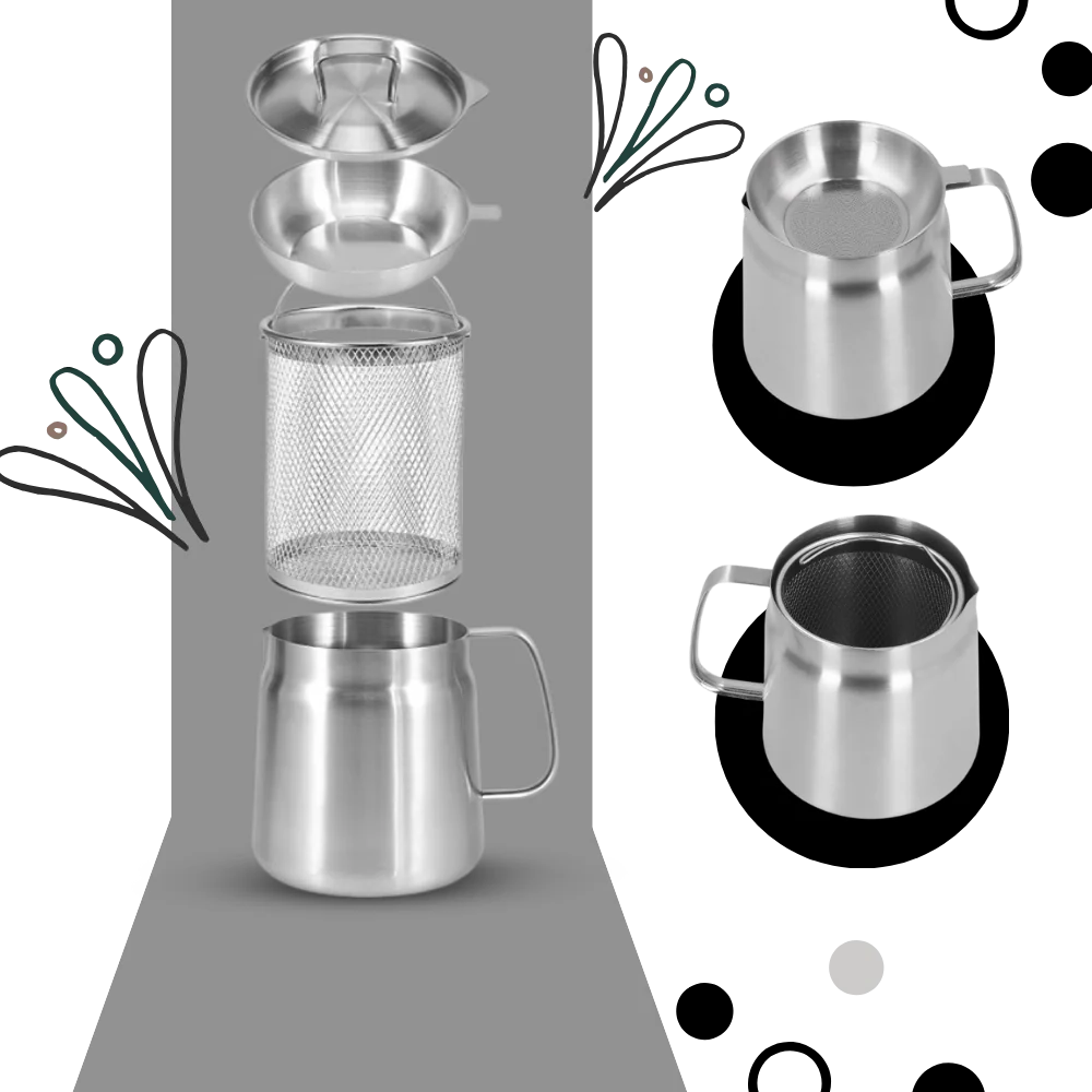 2-in-1 Stainless Steel Deep Frying Pot with Oil Strainer Lid – Japanese Tempura Fryer with Drain Rack, Reusable Oil Filter for Healthy Frying
