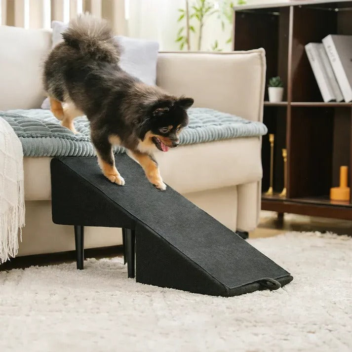2-in-1 Convertible Dog Ramp & Pet Stairs – Foldable Dog Step Ladder for Bed, Sofa & Car, for Small to Large Dogs & Cats, Orthopedic Joint Support