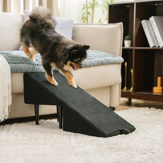 2-in-1 Convertible Dog Ramp & Pet Stairs – Foldable Dog Step Ladder for Bed, Sofa & Car, for Small to Large Dogs & Cats, Orthopedic Joint Support