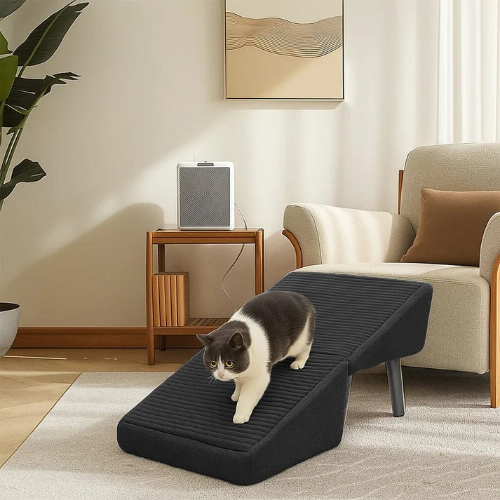 2-in-1 Convertible Dog Ramp & Pet Stairs – Foldable Dog Step Ladder for Bed, Sofa & Car, for Small to Large Dogs & Cats, Orthopedic Joint Support