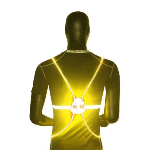 360° Reflective LED Safety Vest – High-Visibility Flashing Night Running Vest for Cyclists, Runners, Dog Walkers & Outdoor Workers