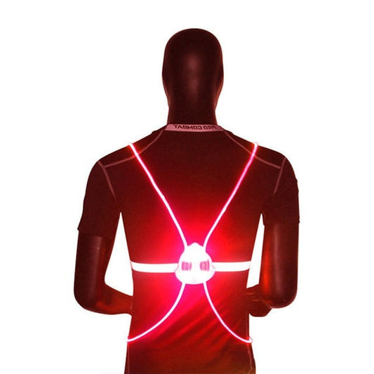 360° Reflective LED Safety Vest – High-Visibility Flashing Night Running Vest for Cyclists, Runners, Dog Walkers & Outdoor Workers