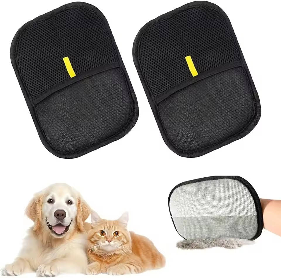2-Set Pet Hair Remover Tool – Self-Cleaning Dog & Cat Hair Lint Roller, Reusable Fur Remover for Couch, Furniture, Carpet, Car Seats & Clothes