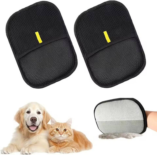 2-Set Pet Hair Remover Tool – Self-Cleaning Dog & Cat Hair Lint Roller, Reusable Fur Remover for Couch, Furniture, Carpet, Car Seats & Clothes