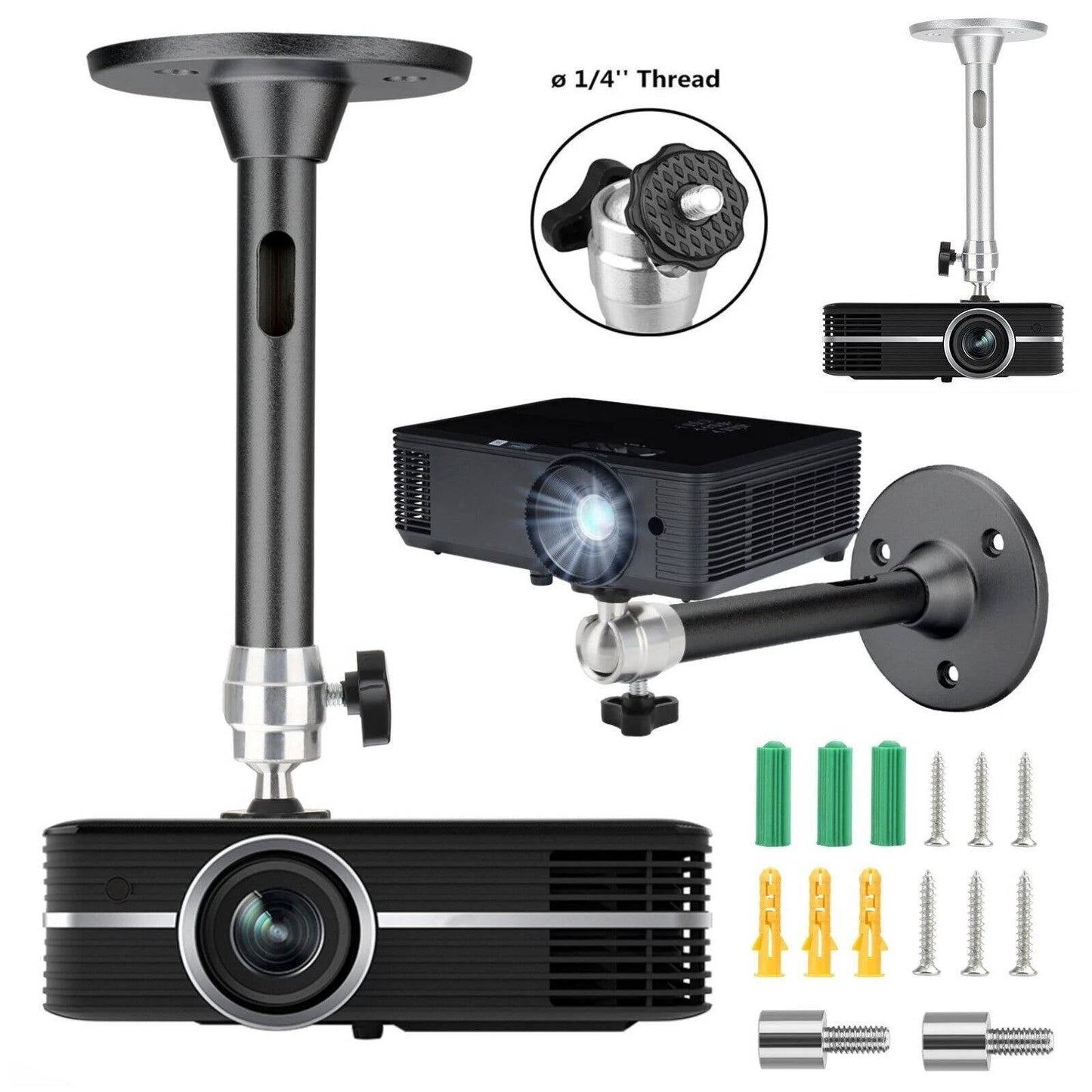 Universal Projector Ceiling Mount Kit