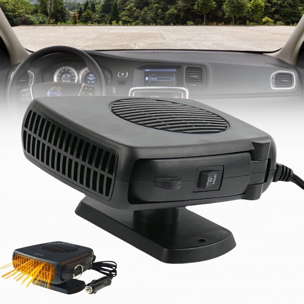 12V Car Heater Fan 150W/300W – Portable Ceramic Windshield Defroster, Fast Cabin Heating & Defrosting for Cars, Trucks, RVs, Winter Driving
