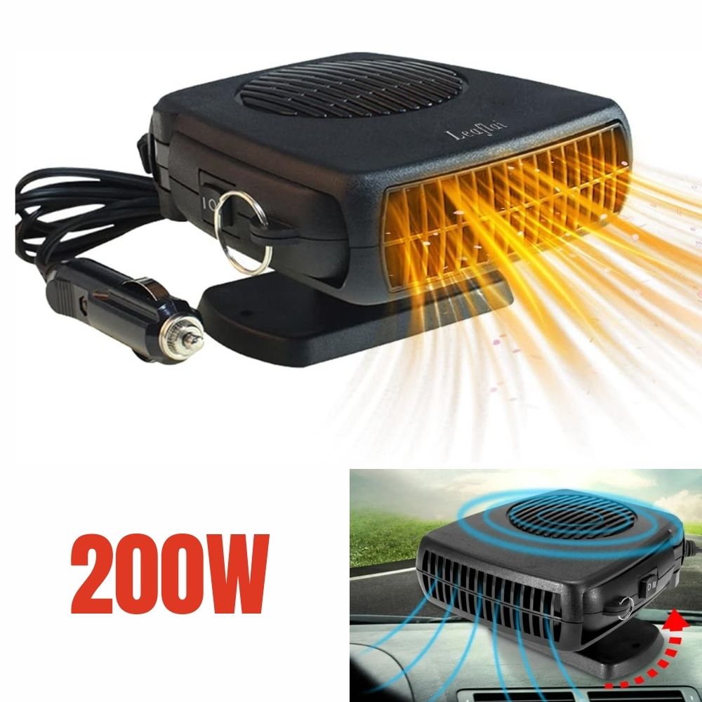 12V Car Heater Fan 150W/300W – Portable Ceramic Windshield Defroster, Fast Cabin Heating & Defrosting for Cars, Trucks, RVs, Winter Driving
