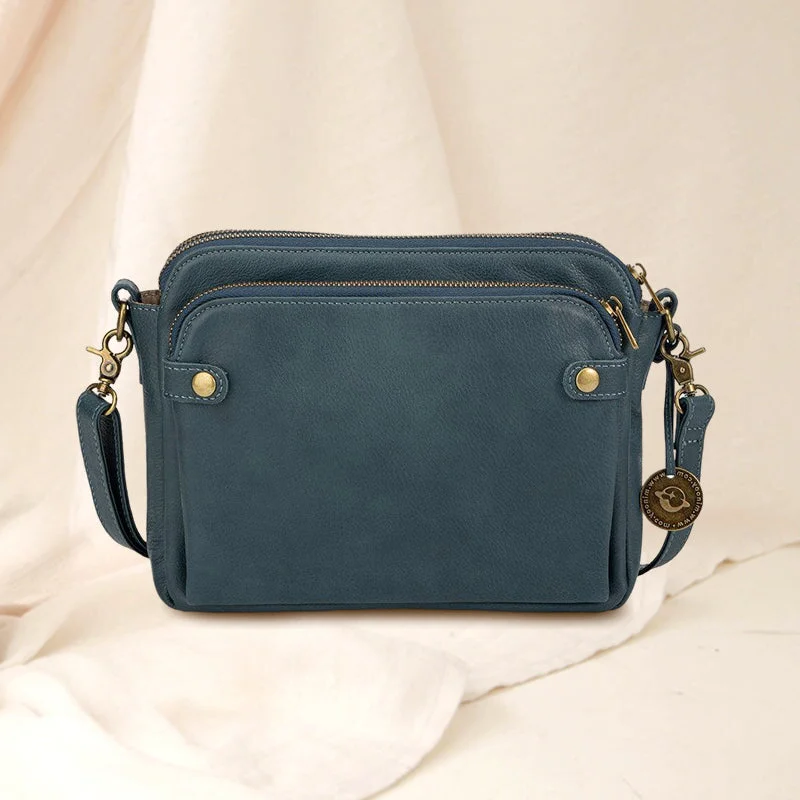 Vexlo Three-Layer Crossbody Leather Bag