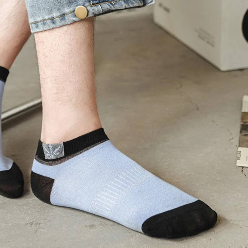 20-Pack Men's Low-Cut Ankle Socks – Thin Breathable Cotton No-Show Socks for Casual, Athletic, Summer & Everyday Wear, Moisture-Wicking