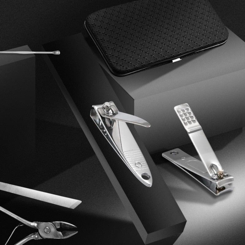 19-in-1 Stainless Steel Manicure Set & Nail Clipper Kit – Complete Professional Nail Care Tools for Men & Women, Travel Grooming Kit